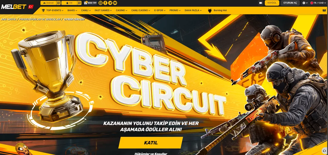 Melbet Cyber Circuit e-spor kampanyası: her aşamada ödül